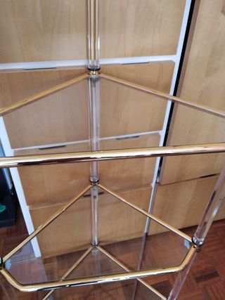 ESTANTERÍA-RINCONERA CRISTAL- METACRILATO 4 baldas