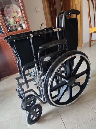 SILLA DE RUEDAS PLEGABLE MANUAL ANCHO ESPECIAL XXL