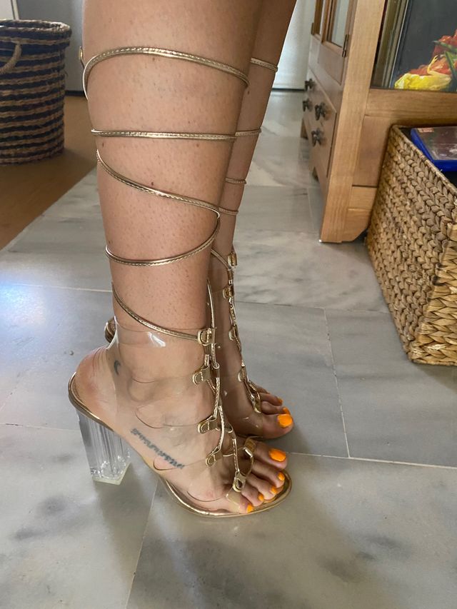 Sandalias transparentes