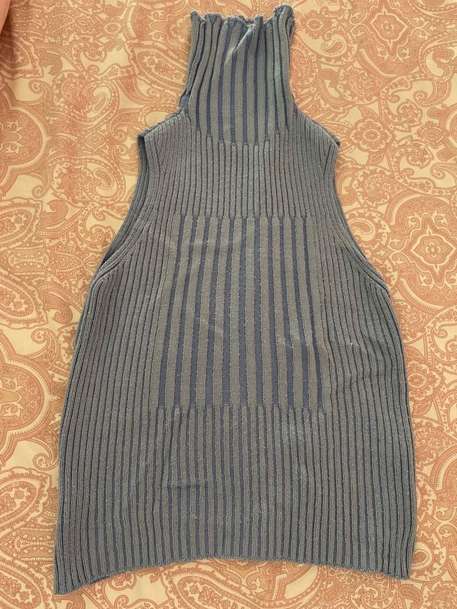 Jersey de cuello alto azul