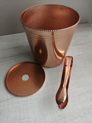 Cubitera hielera aluminio vintage