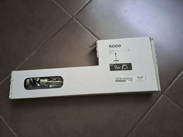 Base lampada Rodd acciaio