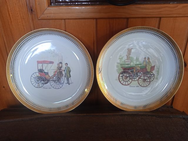 Platos decorativos colección de coches