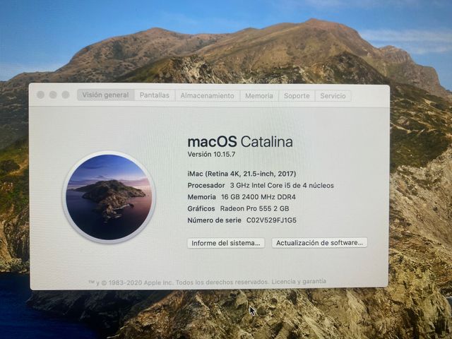 iMac Retina 4K 21.5 2017 16GB 3Ghz 1TB