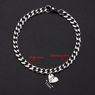 Pulseras pareja corazón