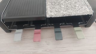 grill con piedra natural y plancha, grill