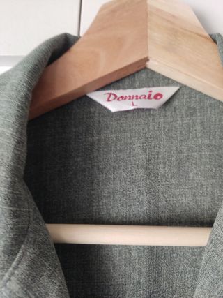 camisa manga corta gris