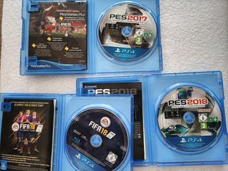 Pack de FIFA17, FIFA18, otro FIFA18 y FIFA20  