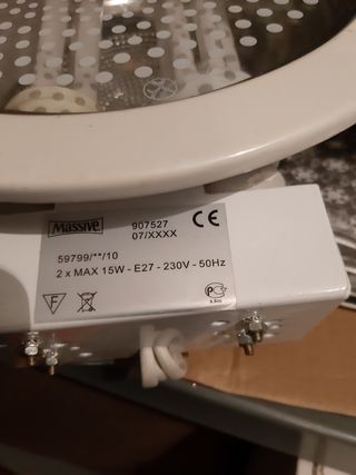 2 lampade da cucina integrate