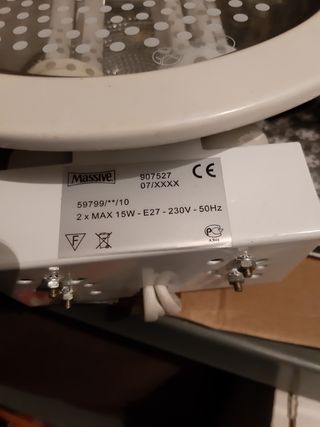 2 lampade da cucina integrate