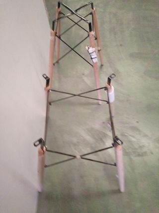 PIES DE MESA MADERA METAL