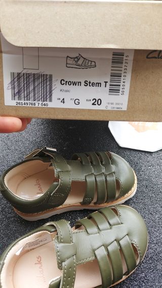 sandali clarks num 20 in pelle