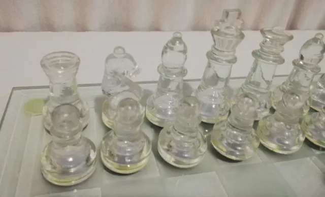 Ajedrez Cristal Azul doble