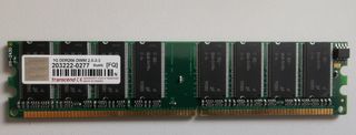 2 MODULOS RAM DIMM 2.5-3-3 (TRANSCEND) 1G DDR2