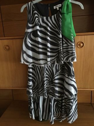 vestido fiesta animal print