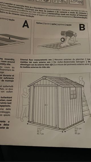 Caseta Oakland 757 mas suelo regulable de plastico