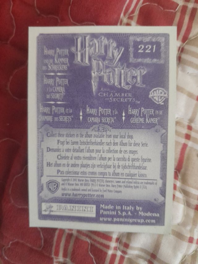 Cromos harry potter