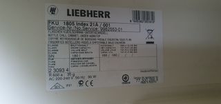 Frigorífico escarcha copas