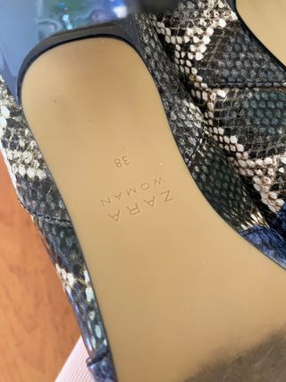 Zapatos estampado serpiente