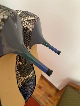 Zapatos estampado serpiente