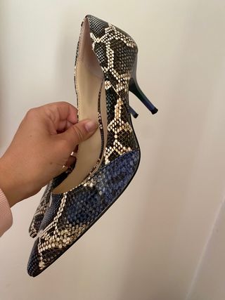Zapatos estampado serpiente