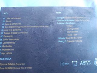 Disco David Bisbal premonición. Cd + dvd