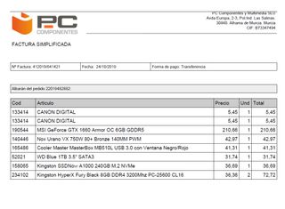 Ordenador de mesa (Precio negociable).