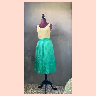 Falda vintage plisada larga