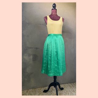 Falda vintage plisada larga
