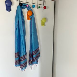 Sciarpa pashmina turchese nuova