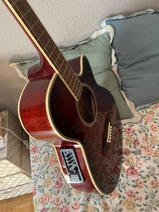 Guitarra acústica amplificada Daytona y funda