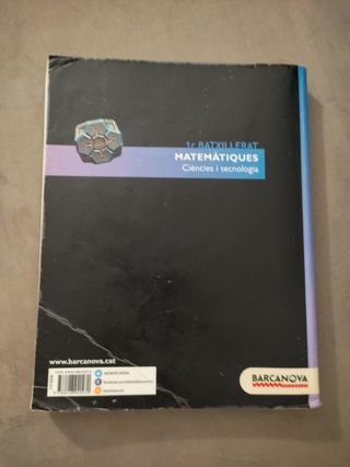 Libro de matemáticas 1 bachillerato.