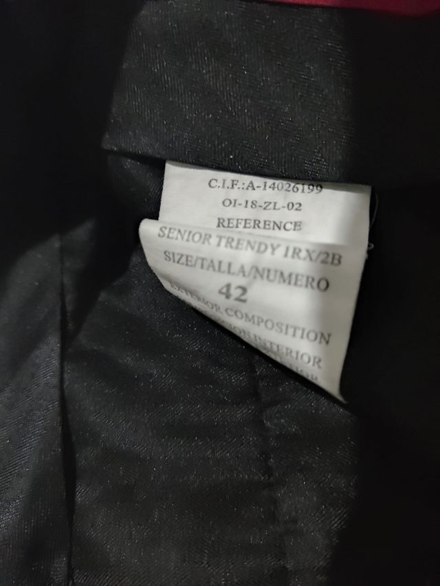 pantalón traje / pinza hombre