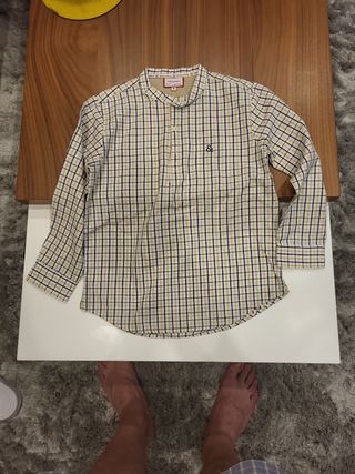 Camisa niño cuello Mao