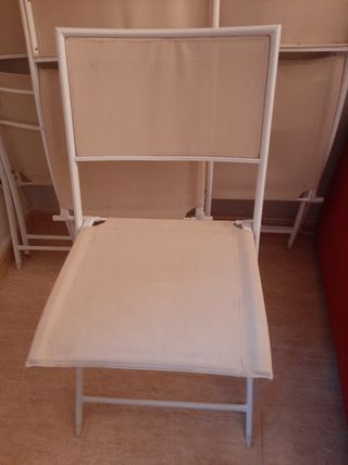 Silla plegable (2 color beige)