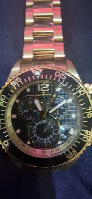 relog lanscotte acero oro