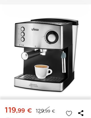 Cafetera casi nueva UFESA