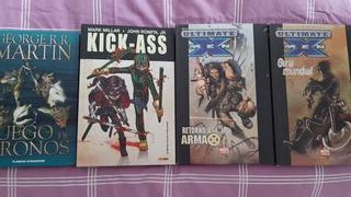 Pack 4 tomos Kick ass, xmen y juego de tronos