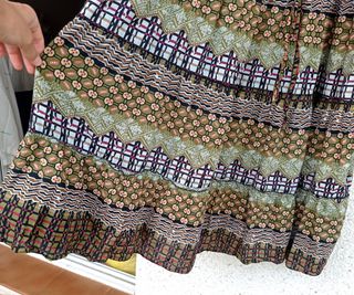 Vestido algodón bohemio tirantes estampado