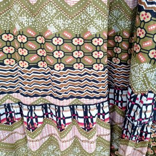 Vestido algodón bohemio tirantes estampado