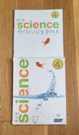 Libro de Ciencias en inglés, 4° de primaria.