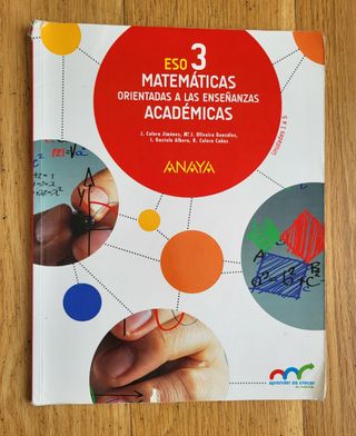 Libro de matemáticas. 3° ESO.