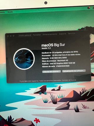 Macbook Air 13 pulgadas 2015