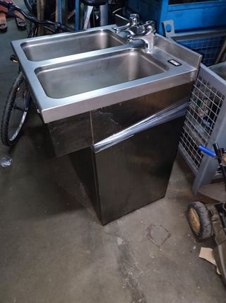 Fregadero doble seno