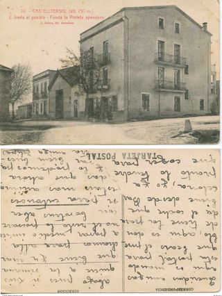Tarjeta Postal. CASTELLTERSOL (Barcelona)