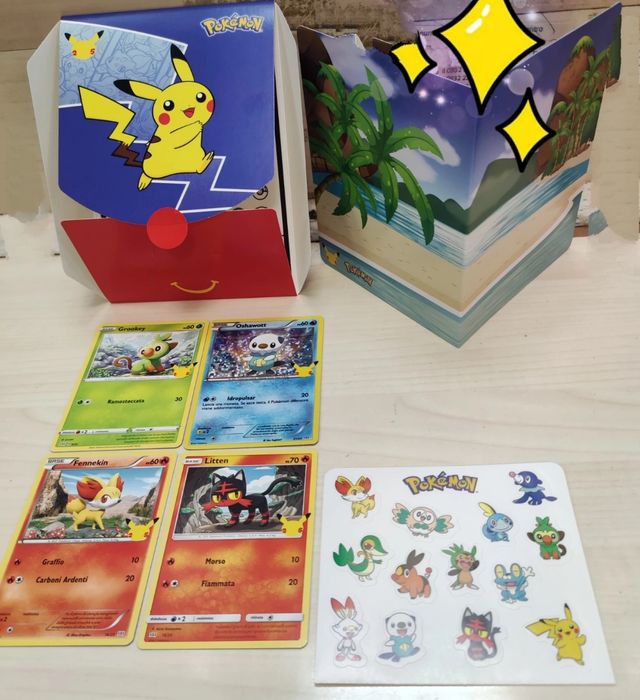 Carte Pokémon italiane edizione McDonald's 25esimo
