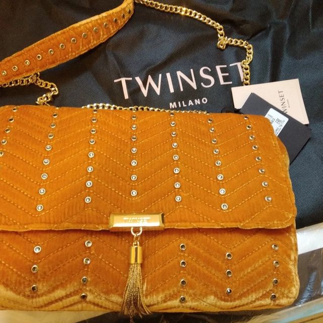 Borsa Pochette TWIN-Set by Simona Barbieri ocra