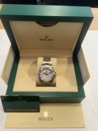 Rolex Explorer II 216570. Año 2021 Full Set