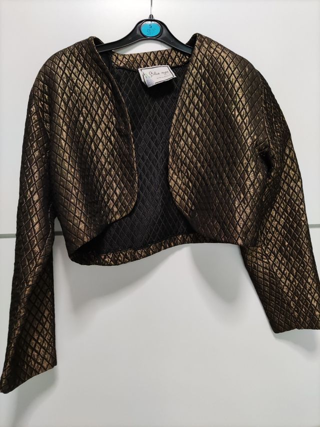 Cazadora vintage elegante color bronce