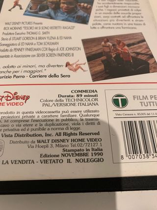 Vhs Tesoro mi si sono ristretti i ragazzi Disney